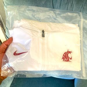 Washington State University - White Windbreaker Performance Hoodie